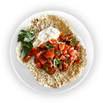 Chicken Shawarma Iskender Kebab 